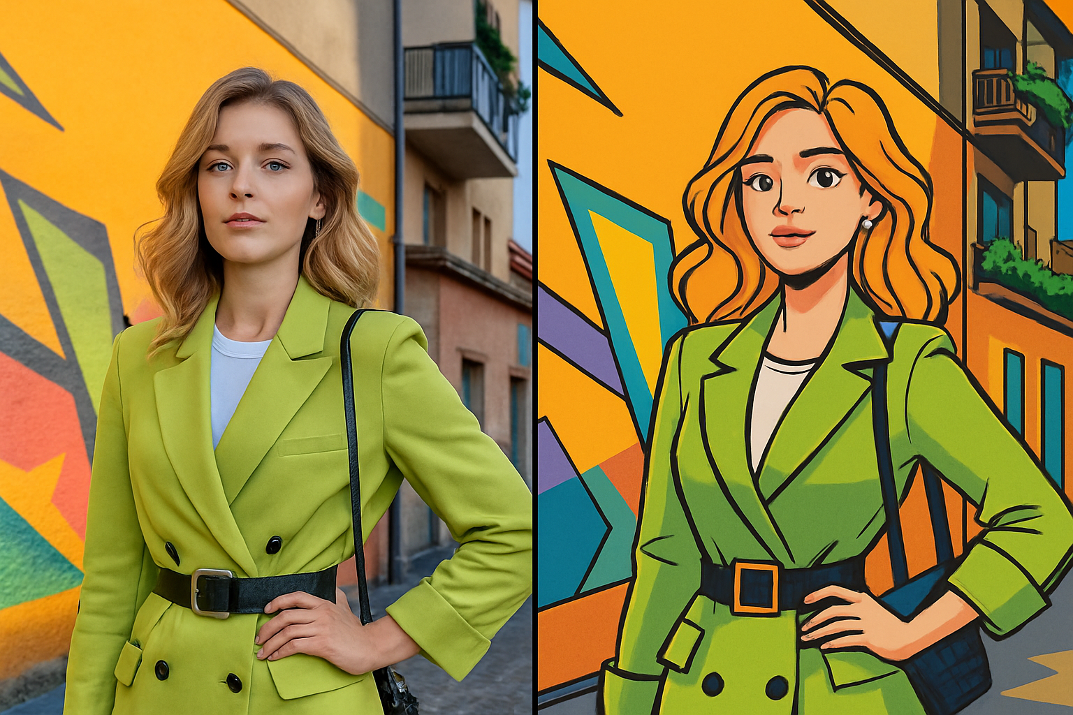 AI Cartoon Fashion Example
